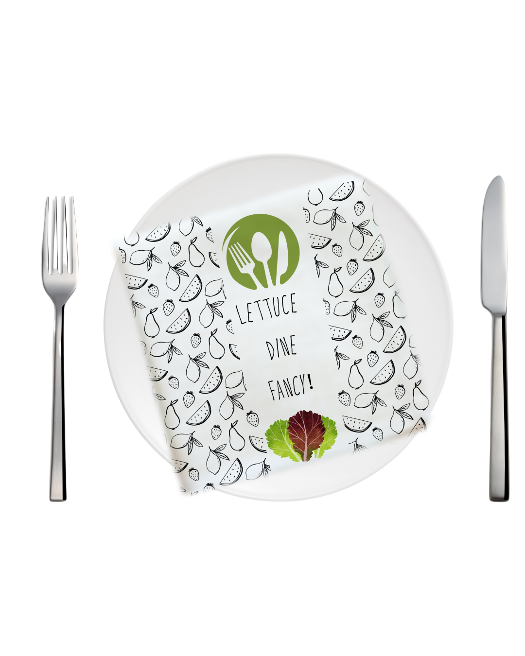 Tea Napkin - Lettuce dine fancy (Ships Only To India)