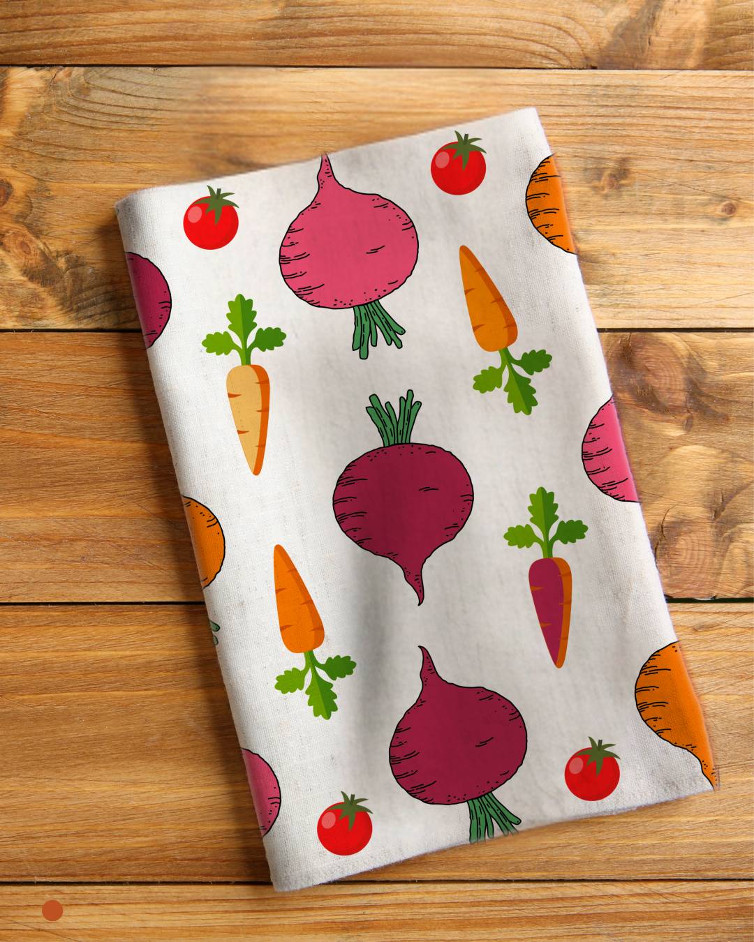 Tea Napkin - Beets and Carrots (Ships Only To India)