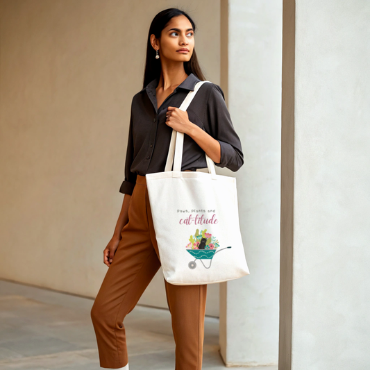 Cat Attitude Tote Bag (Ships Only To India)