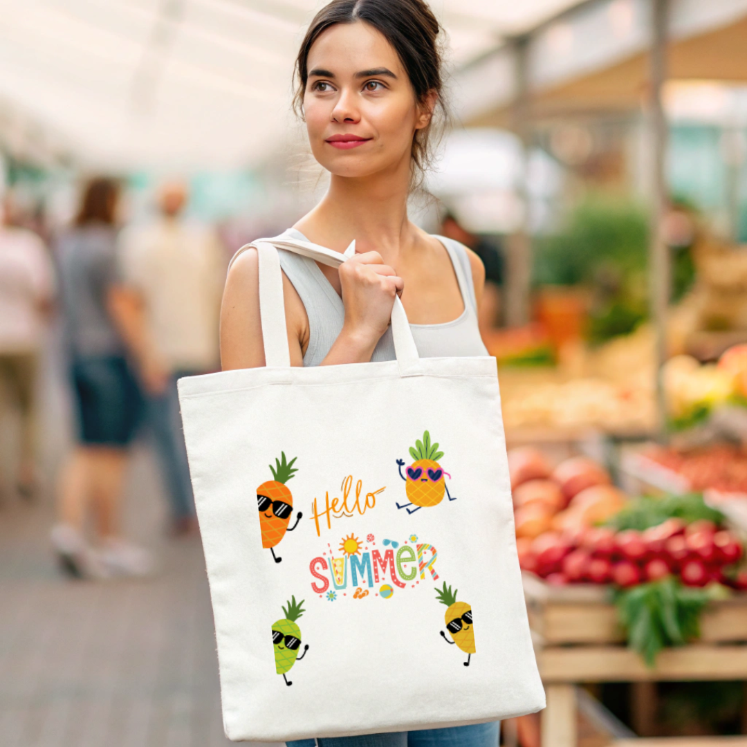 hello summer tote bag (Ships Only To India)
