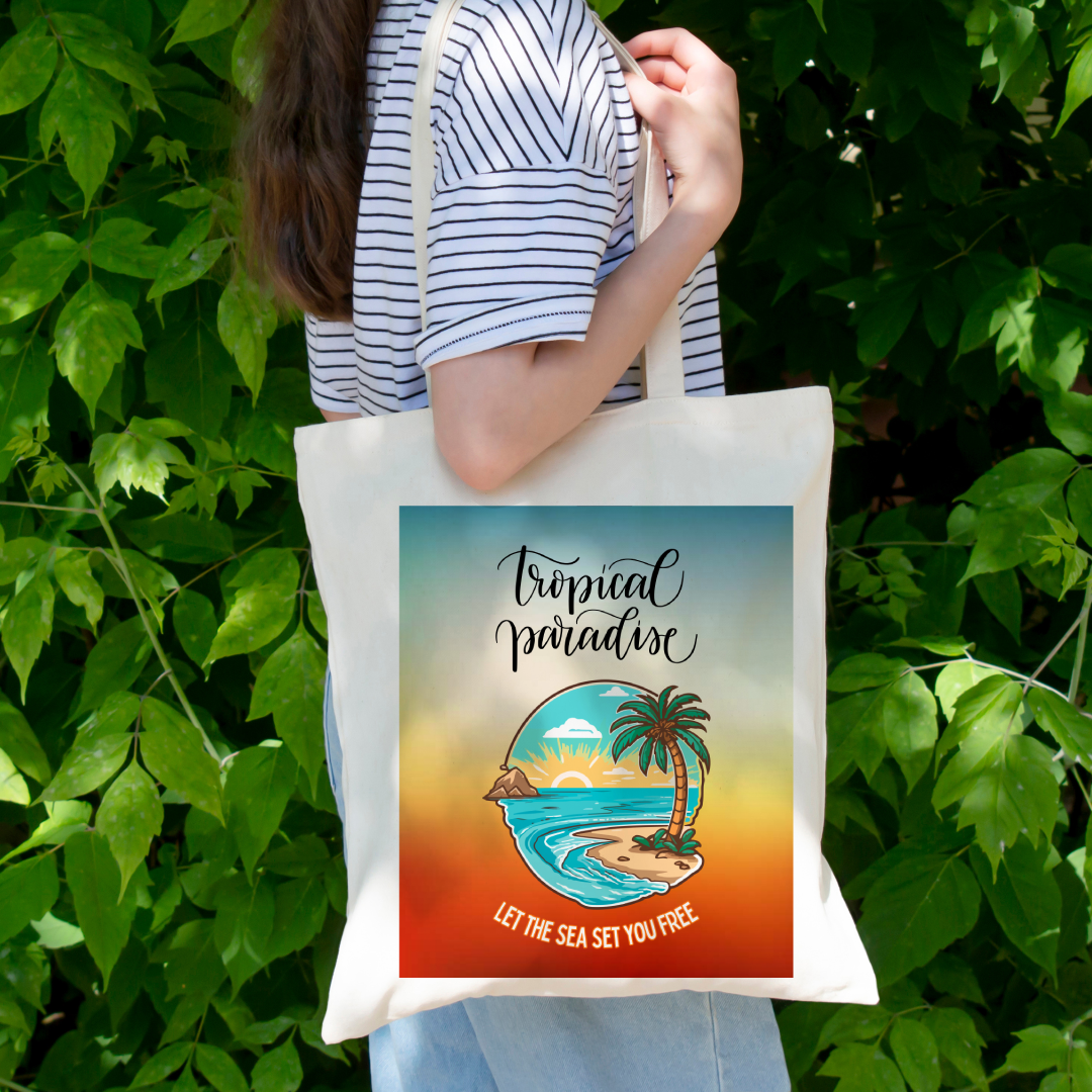 Let sea set you free tote bag (Ships Only To India)