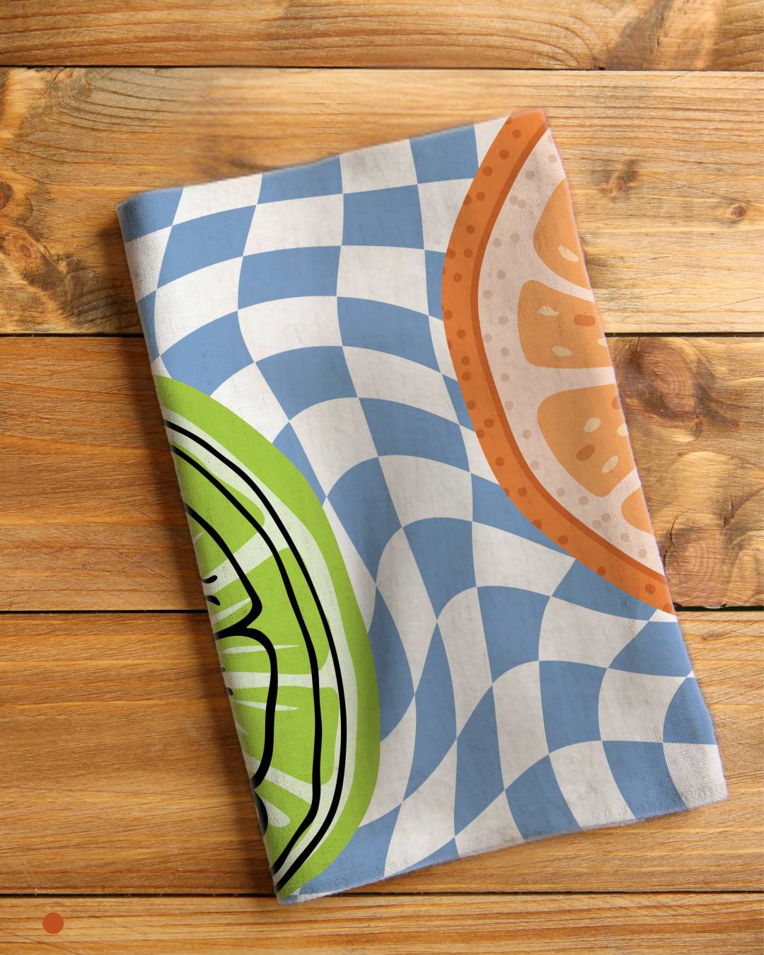 Tea Napkin - Lime & Orange Slice (Ships Only To India)