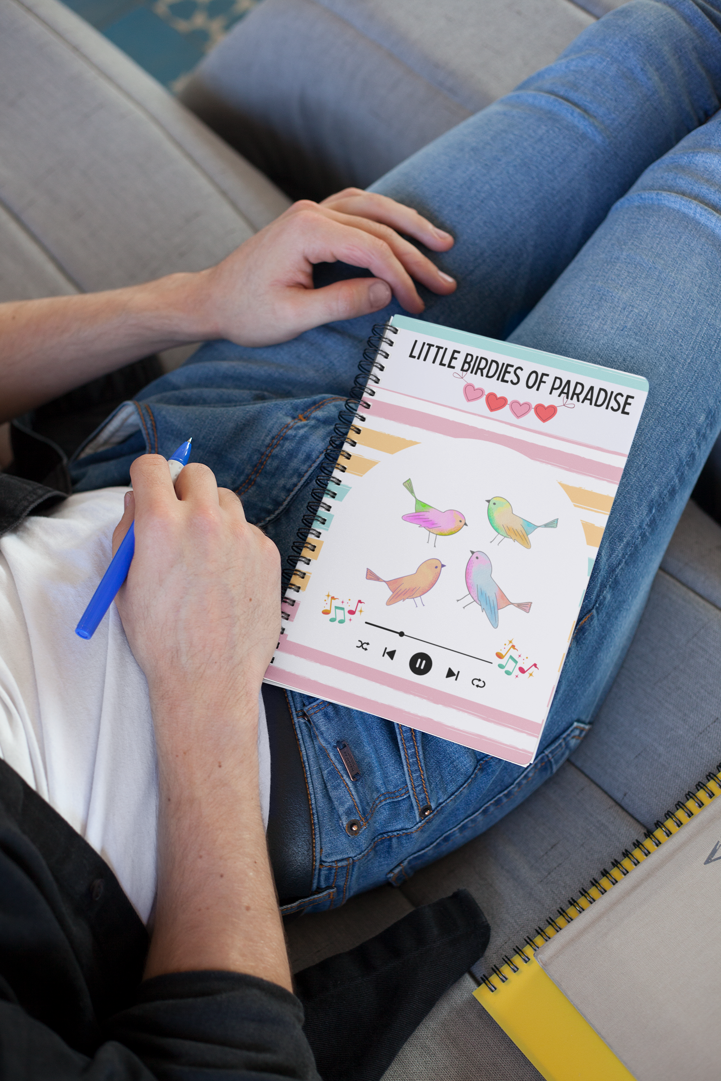 Little Birdies of Paradise Spiral Wiro Notebook (Ships Only To India)
