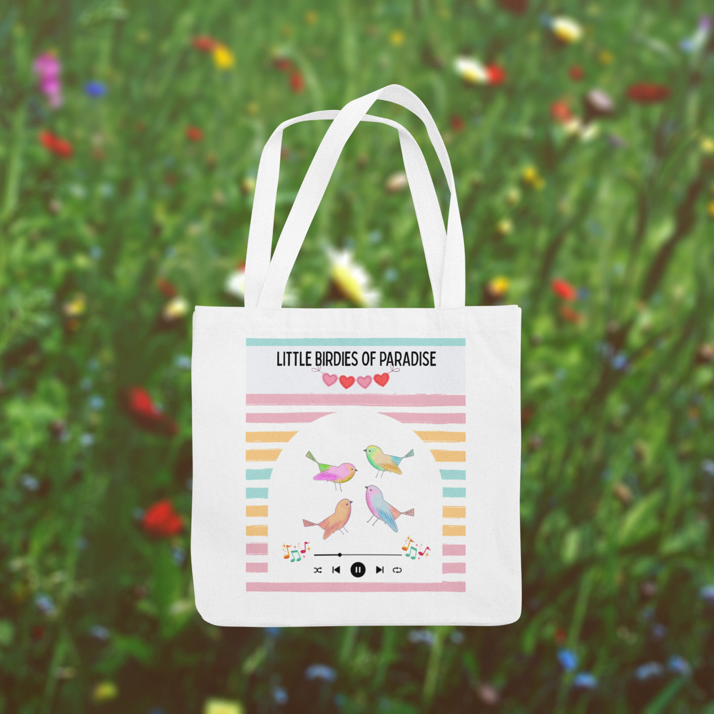 Little Birdies of Paradise Tote Bag (Ships Only To India)