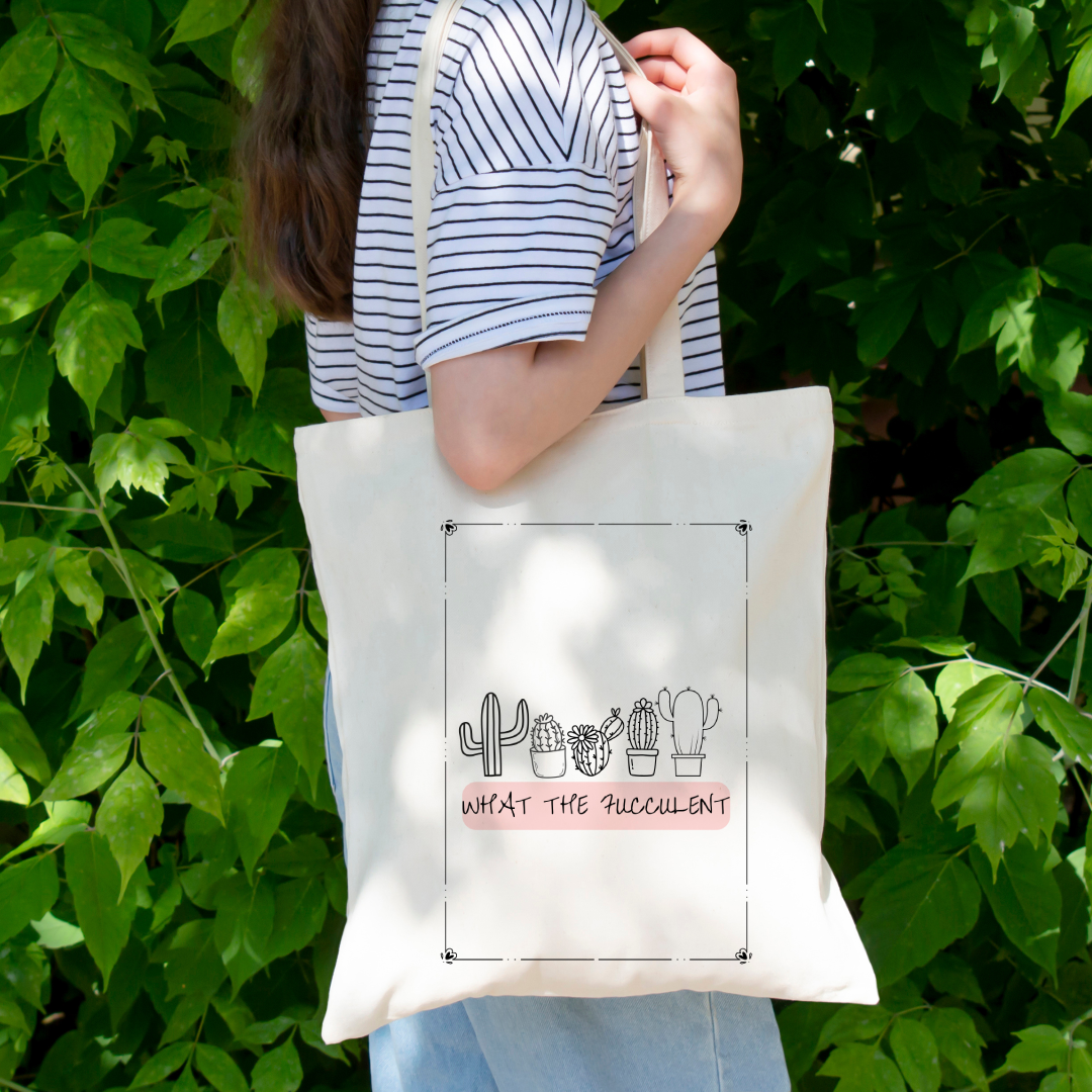 What the fucculent tote bag (Ships Only To India)