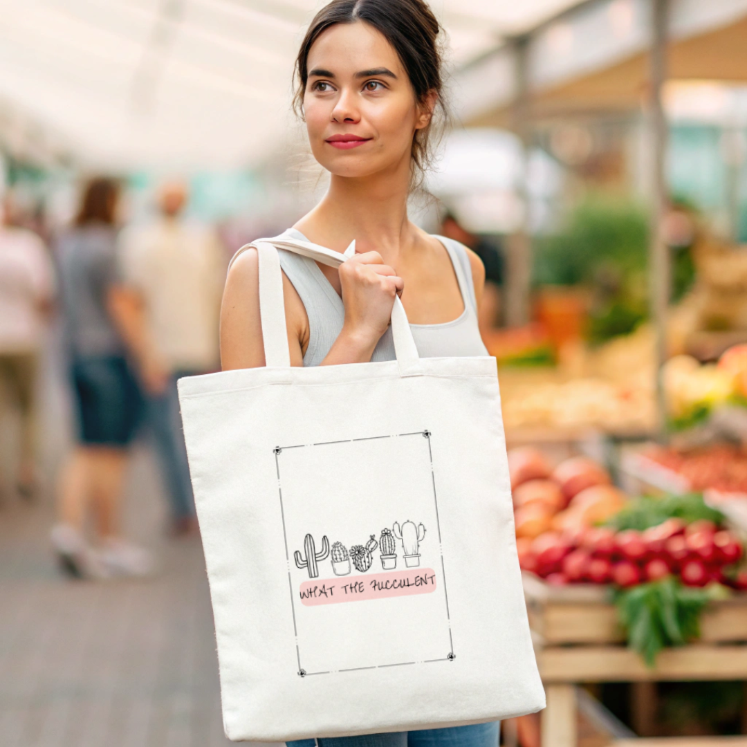 What the fucculent tote bag (Ships Only To India)
