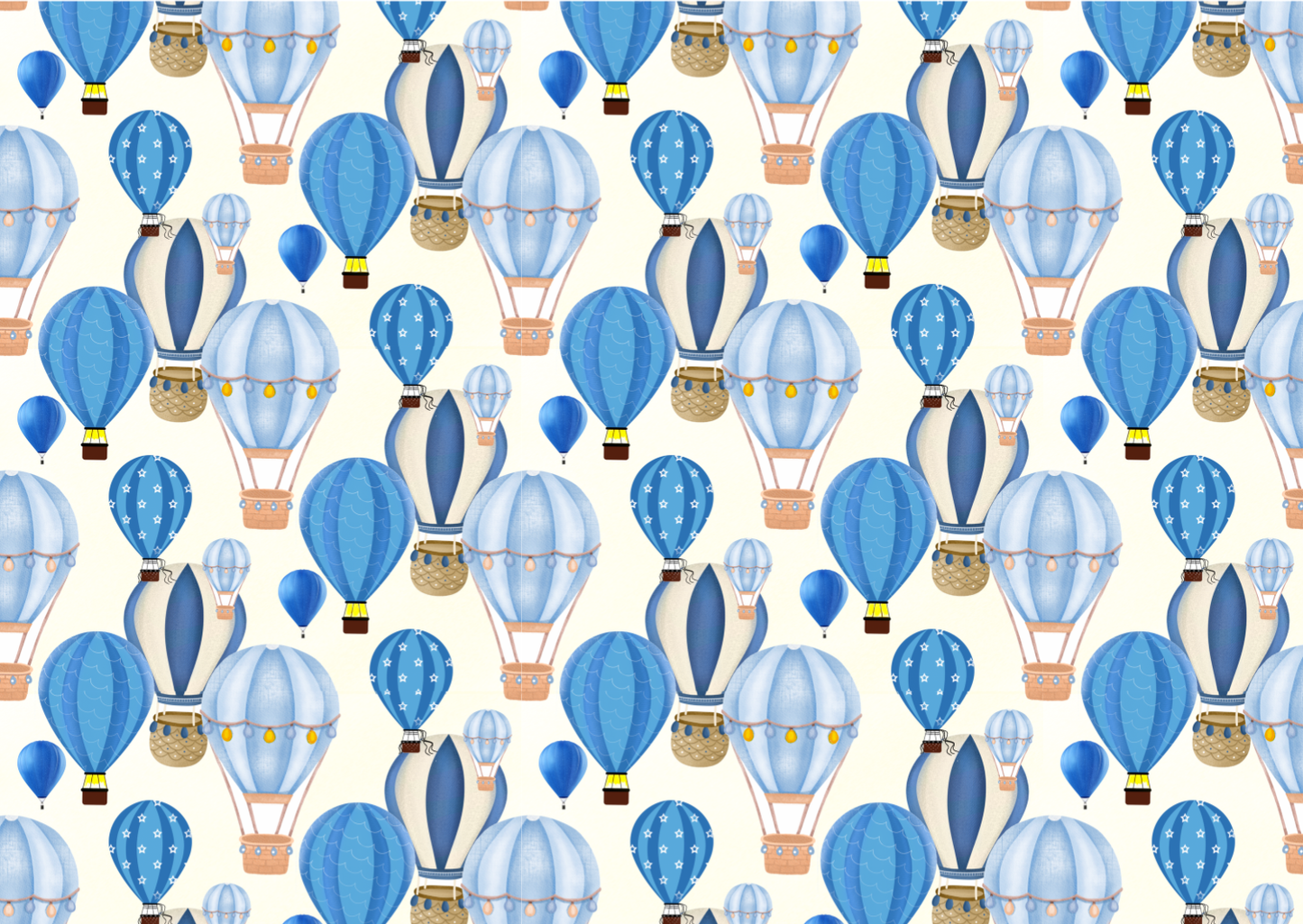 Hot Air Balloons Wrapping Paper - Set of 10 / Set of 20