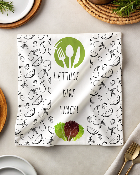 Tea Napkin - Lettuce dine fancy (Ships Only To India)