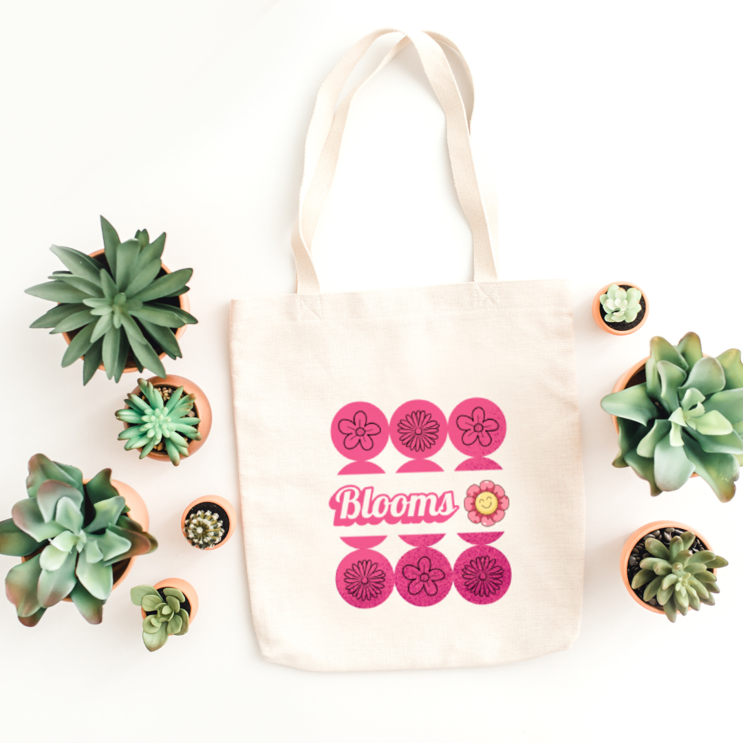 Pink Blooms Tote Bag (Ships Only To India)