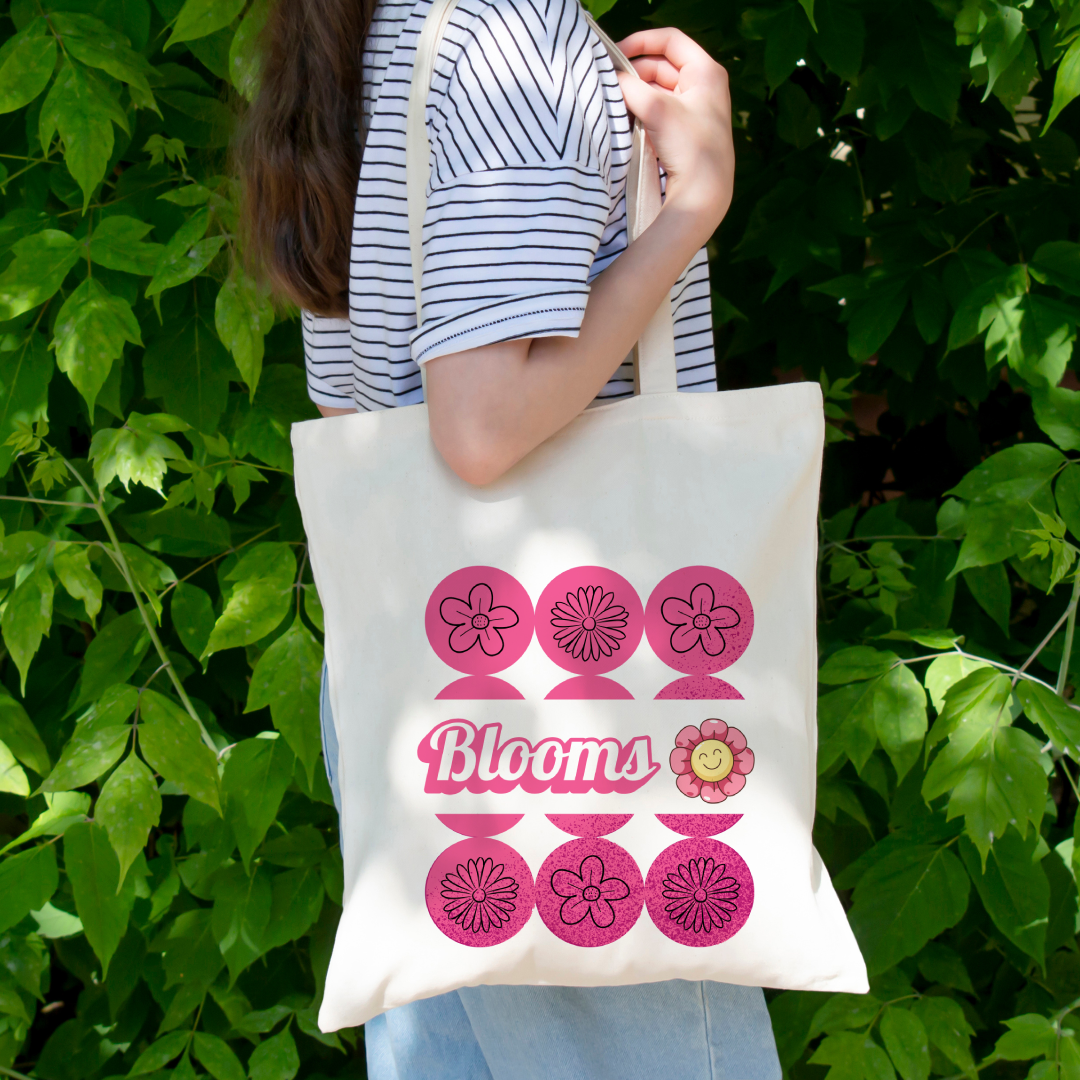 Pink Blooms Tote Bag (Ships Only To India)