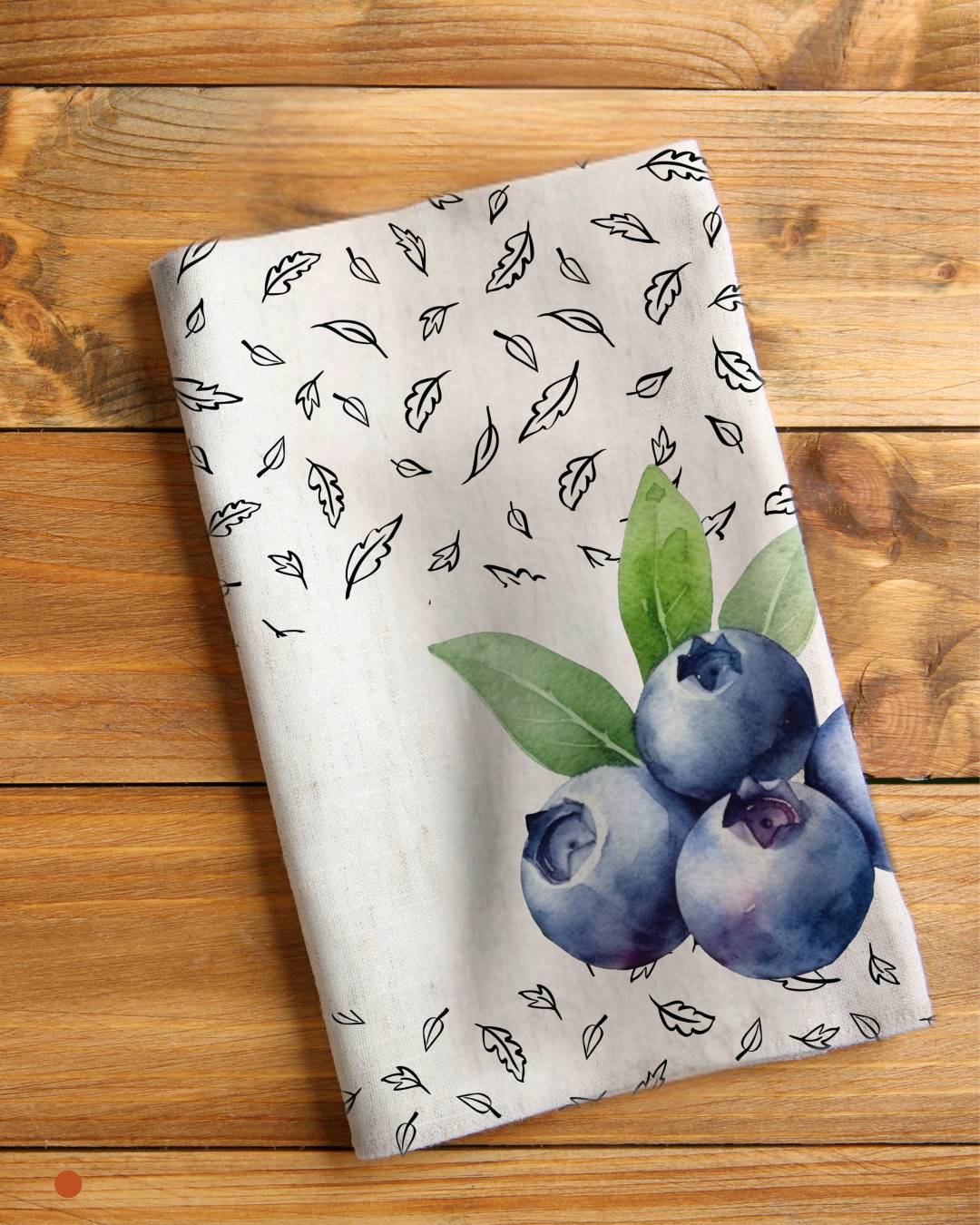 Tea Napkin - Blueberries (Ships Only To India)
