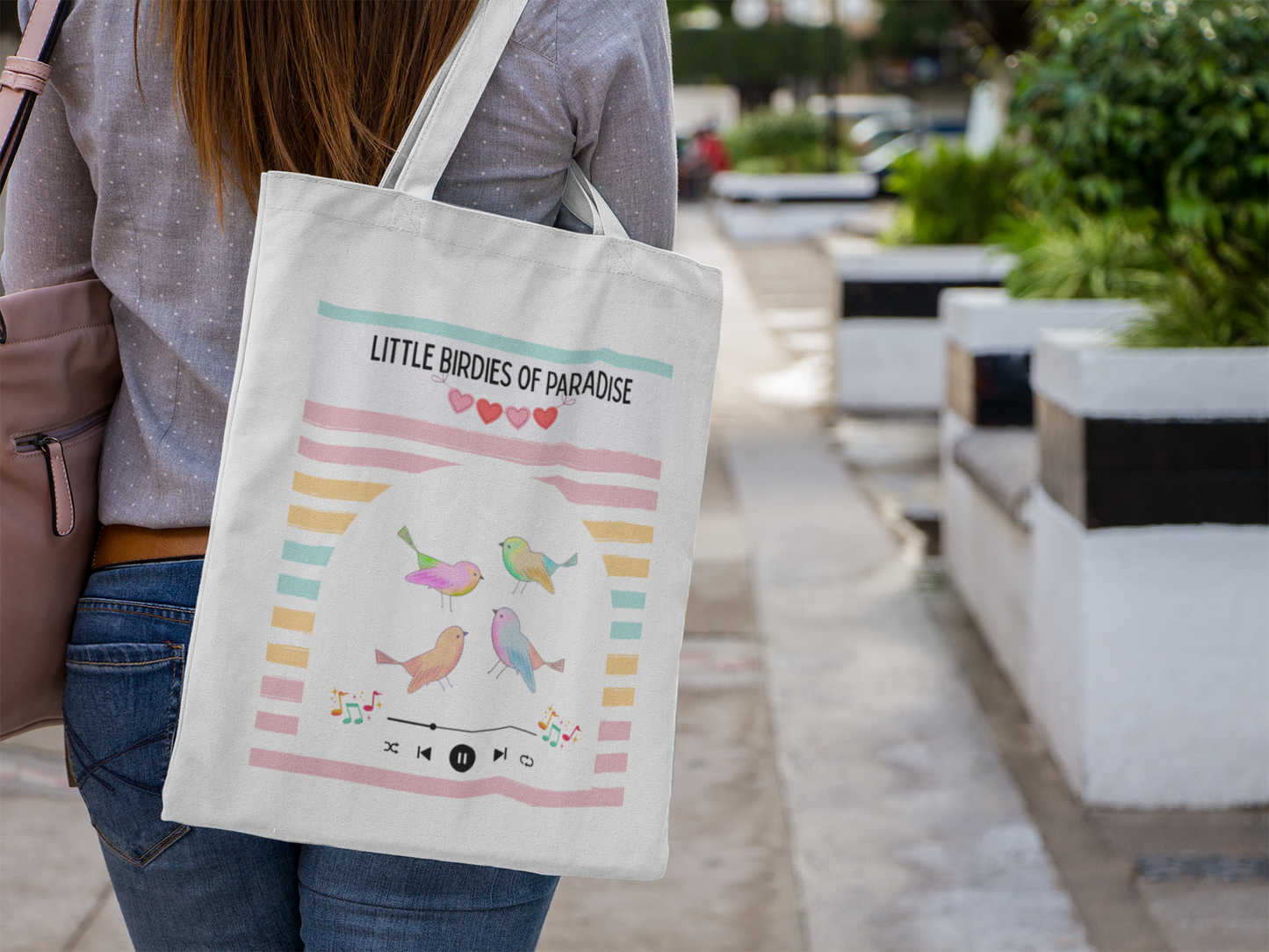 Little Birdies of Paradise Tote Bag (Ships Only To India)