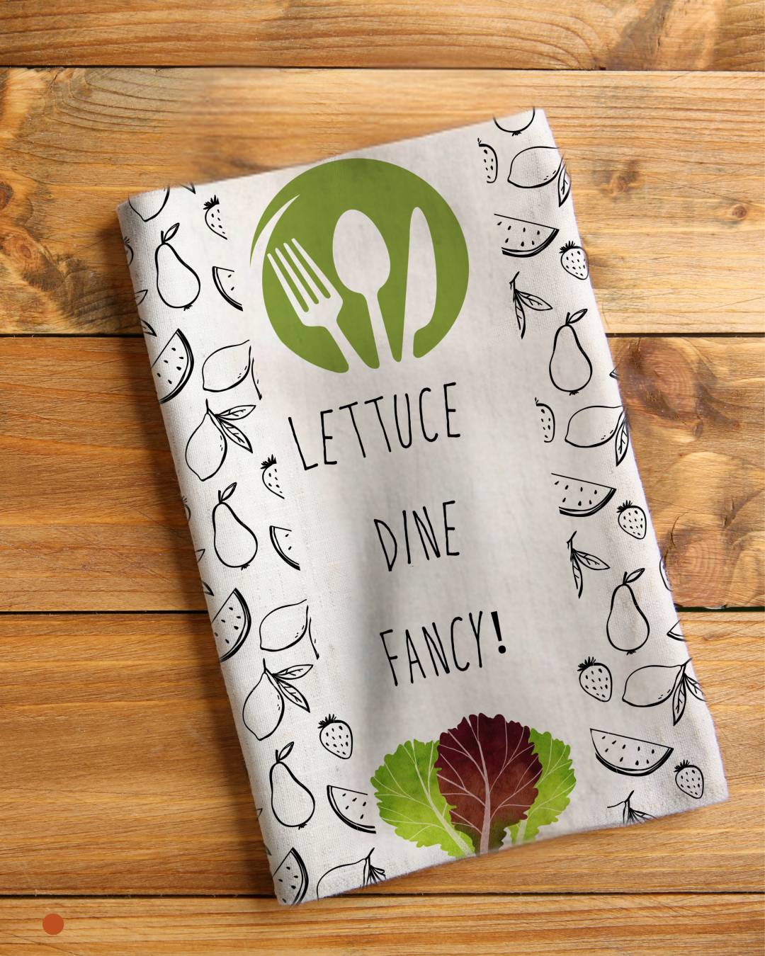 Tea Napkin - Lettuce dine fancy (Ships Only To India)