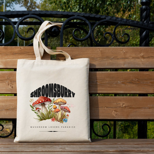 Mushrooms Shroomsbury Tote Bag (Ships Only To India)