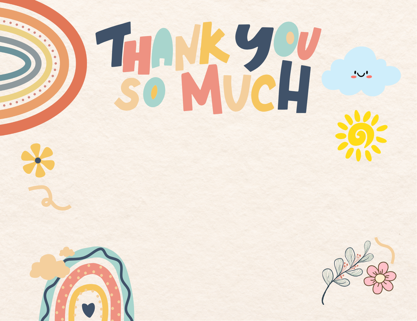 Kids Tags & Flat Card - Boho Vibes - Set of 20 / 50