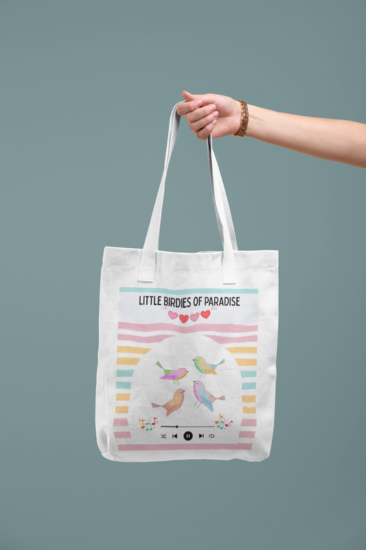 Little Birdies of Paradise Tote Bag (Ships Only To India)