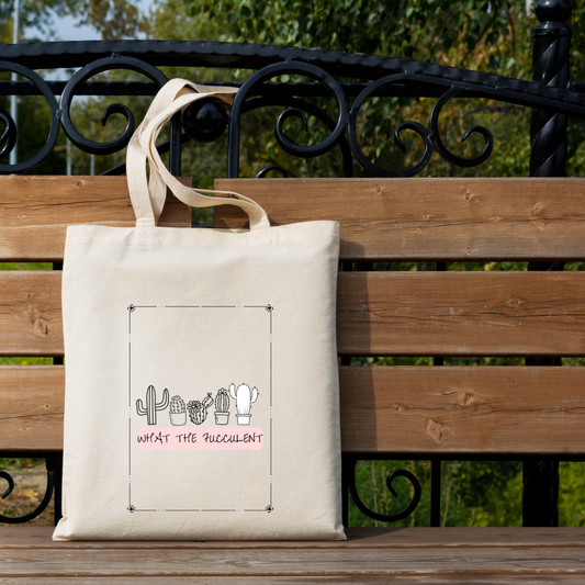 What the fucculent tote bag (Ships Only To India)